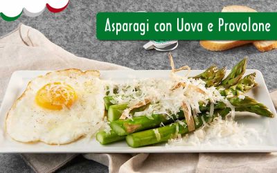 Asparagi con uova e Provolone Valpadana