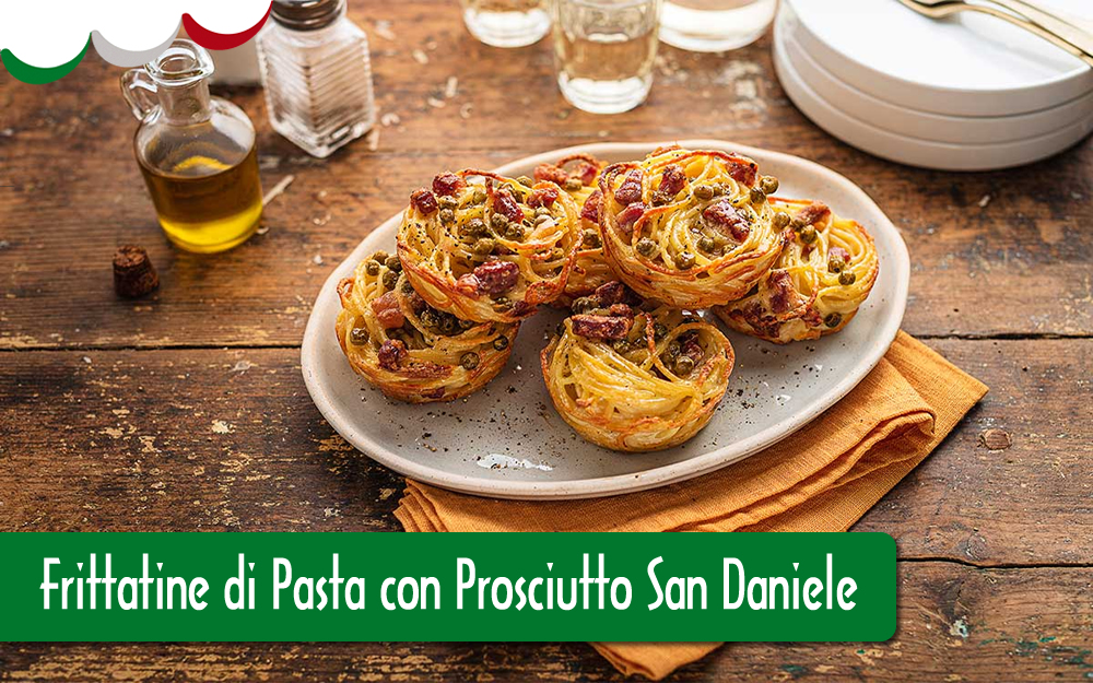 Frittatine di pasta con San Daniele DOP