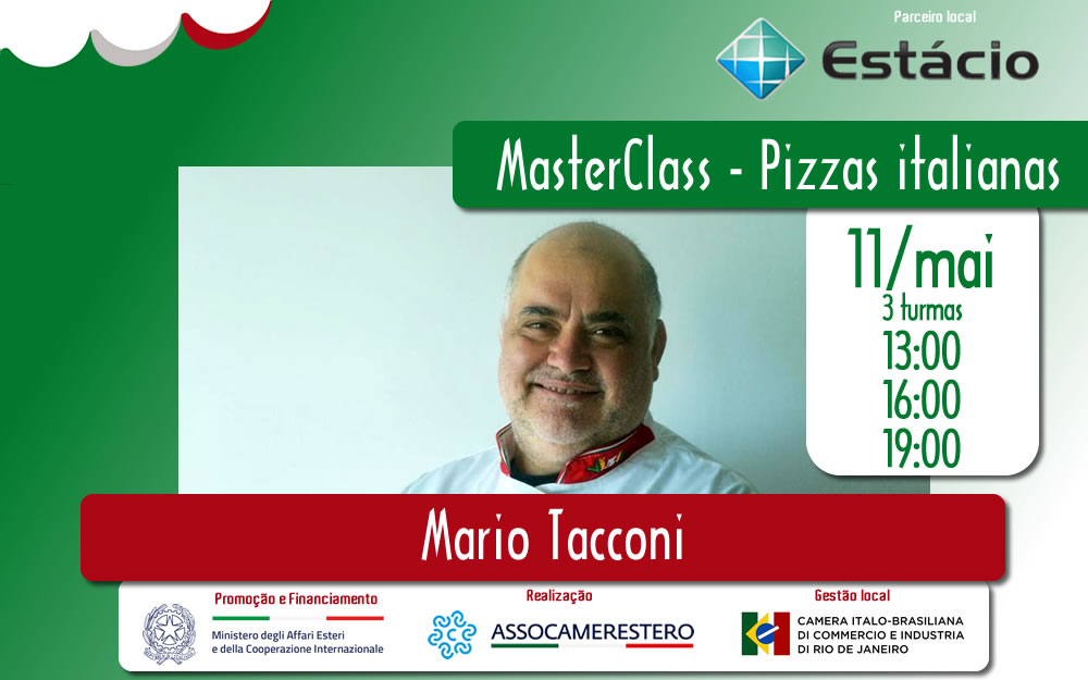 11/MAI – MASTERCLASS – PIZZAS ITALIANAS