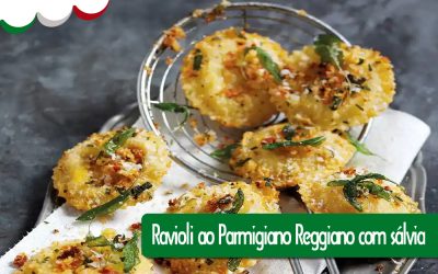 Ravioli ao Parmigiano Reggiano com sálvia