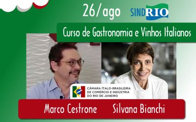 Curso de Gastronomia e Vinhos Italianos no SINDRIO