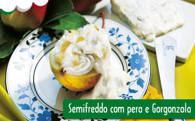 Semifreddo com pera e Gorgonzola DOP